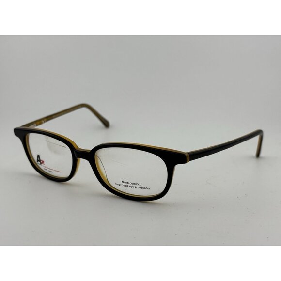 A2 EYEWEAR -  SG108 BLACK HONEY Z87-2 EN166F 140mm Eyeglass Frames - Picture 1 of 8